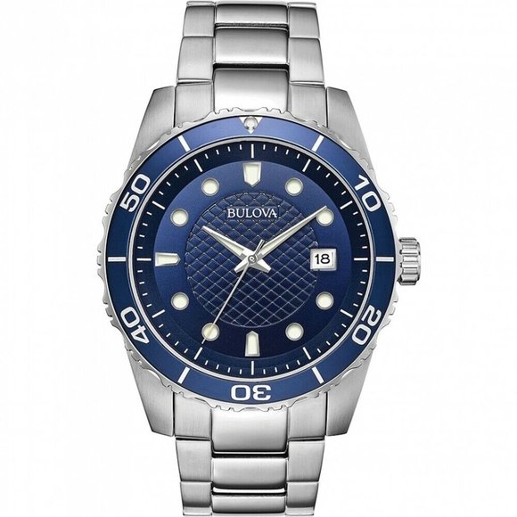 SALE! Bulova 44mm Blue Dial Watch